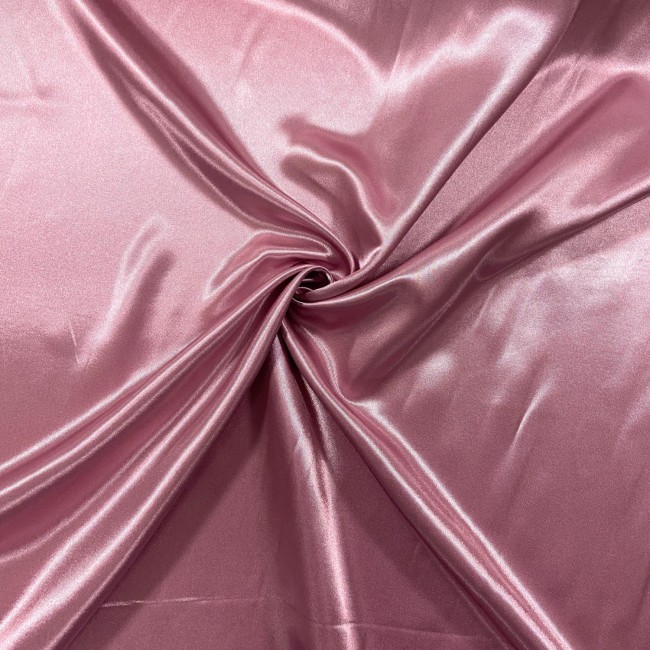 Satin Fabric - Dirty Pink