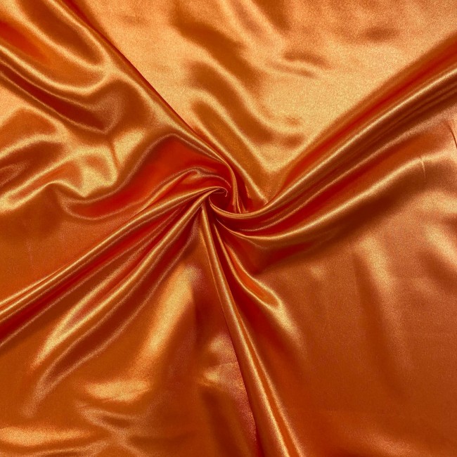Satin Fabric - Dark Orange
