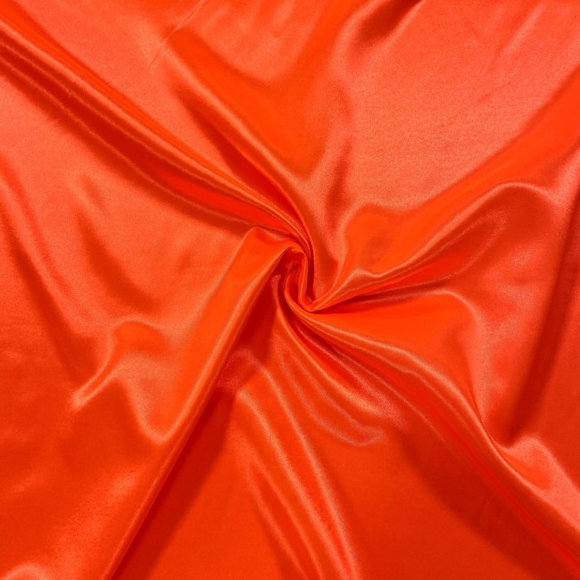 Satin Fabric - Orange