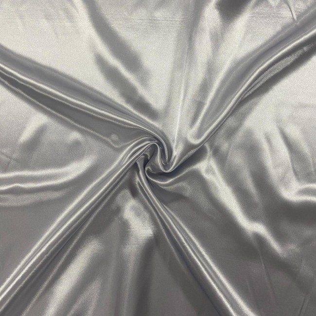 Satin Fabric - Silver