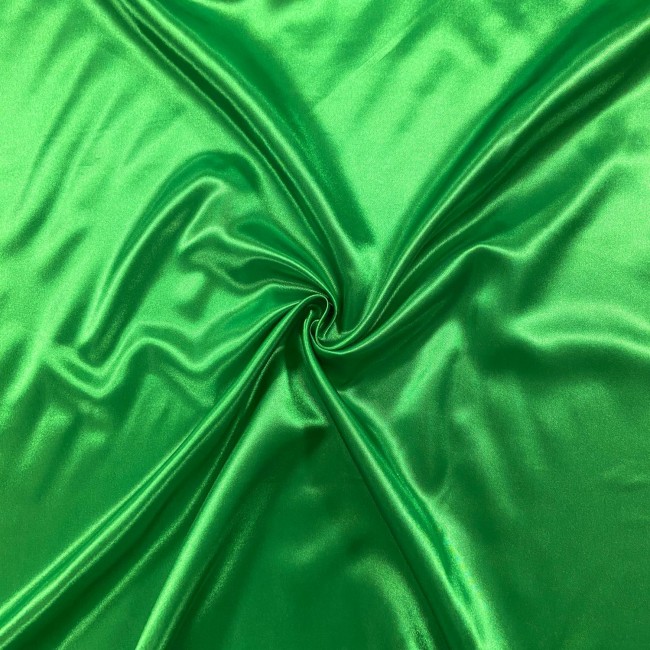 Satin Fabric - Green