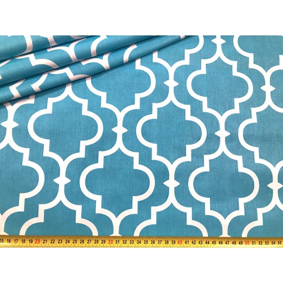 Cotton Fabric - Morocco Turquoise