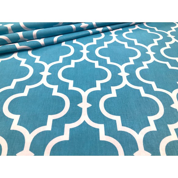 Cotton Fabric - Morocco Turquoise