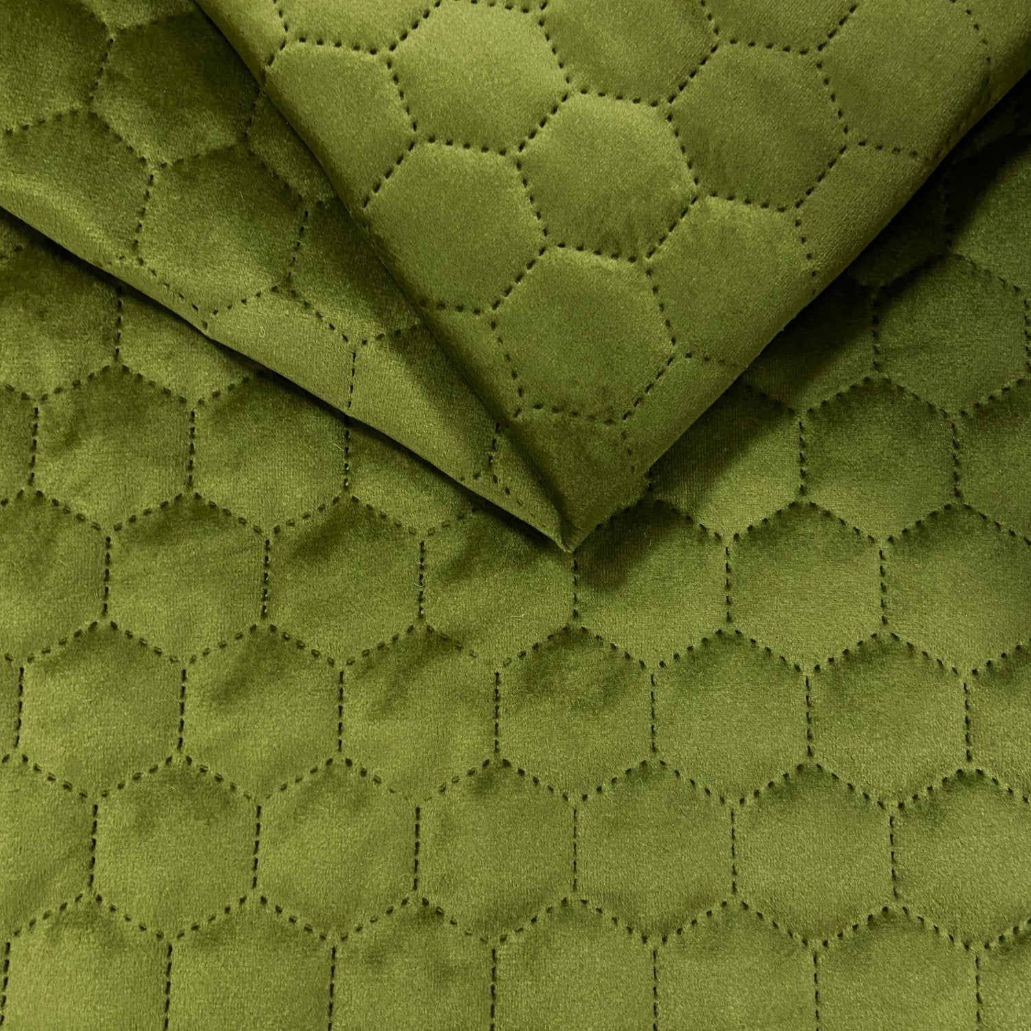 Quilted velvet