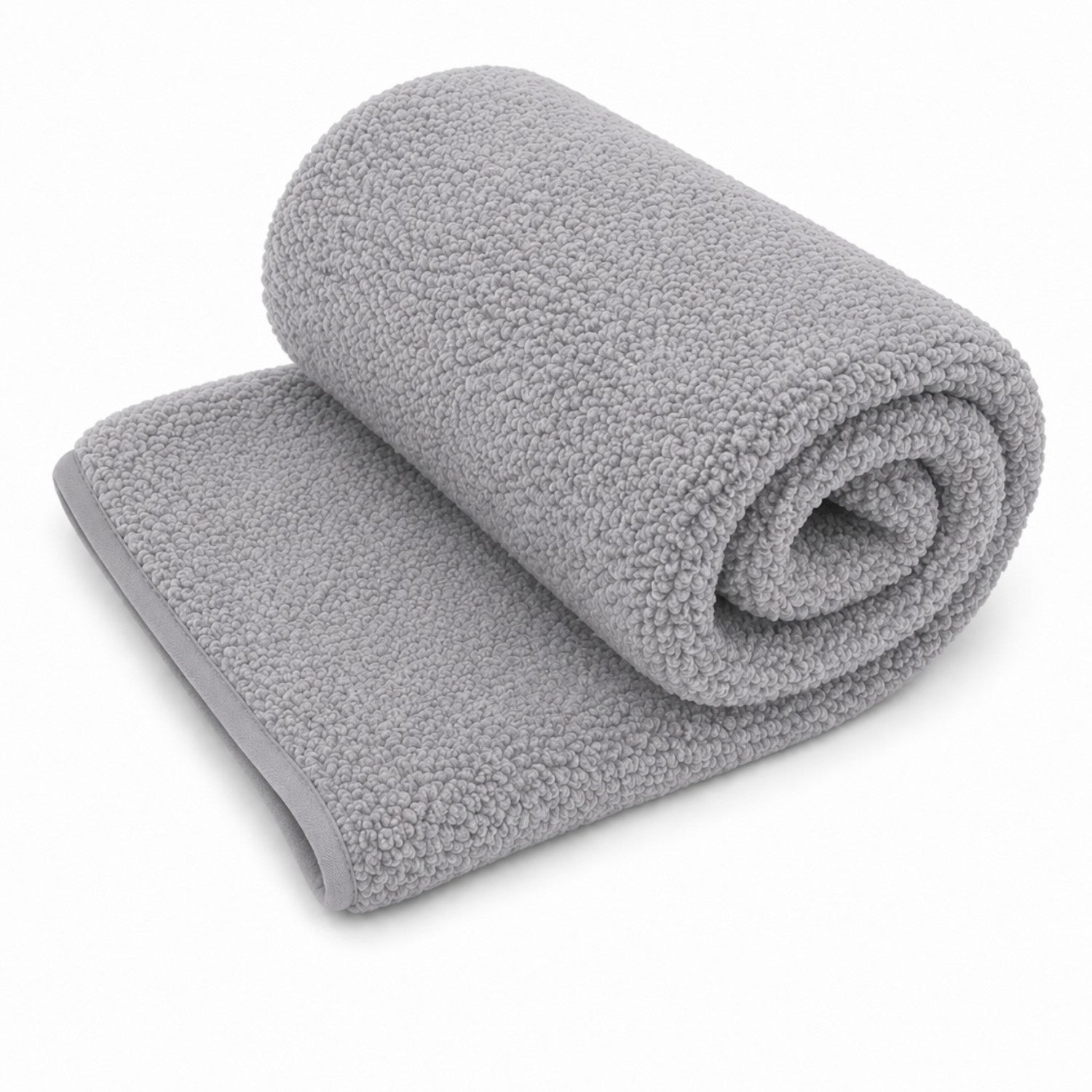 100% Merino Wool Sherpa Fabric - Natural Soft Wool Fleece for Blankets, Clothing & Home Décor - Grey