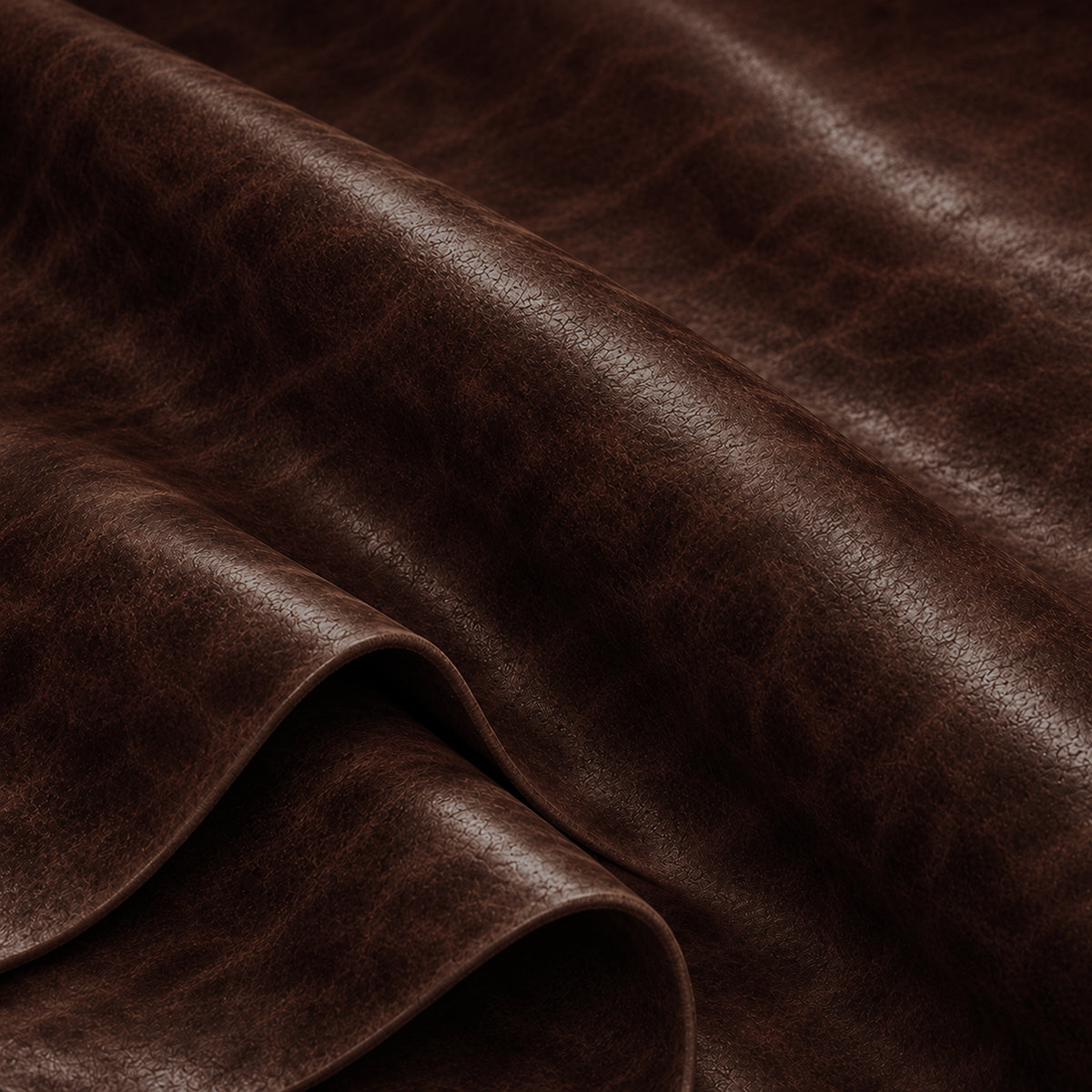 Genuine Cowhide Upholstery Leather DUBAI T.MORO - Dark Brown