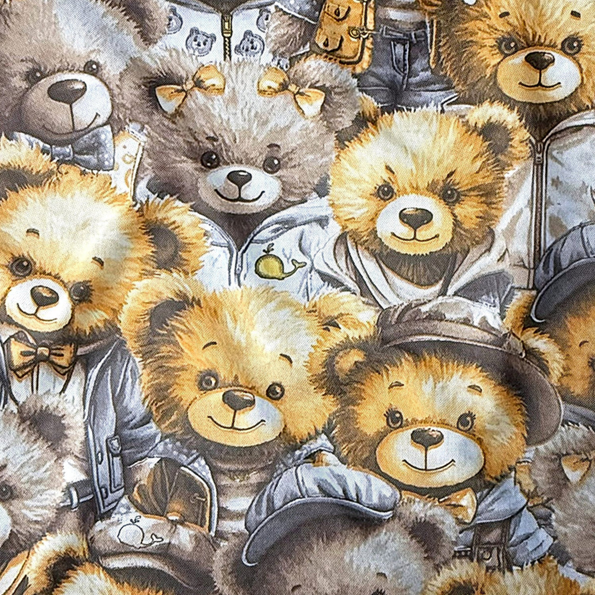 Cotton Fabric - Bears at the Cinema