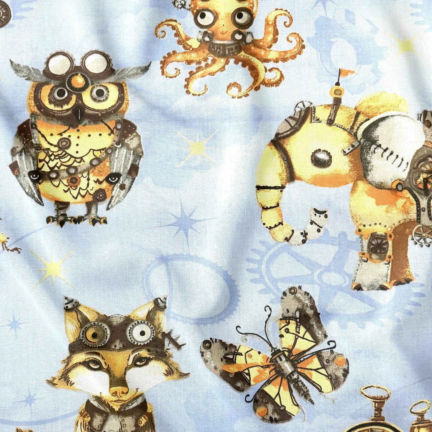 Cotton Fabric - Steampunk Explorers
