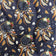 Cotton Fabric - Big Brown Dream Catchers on Navy Blue