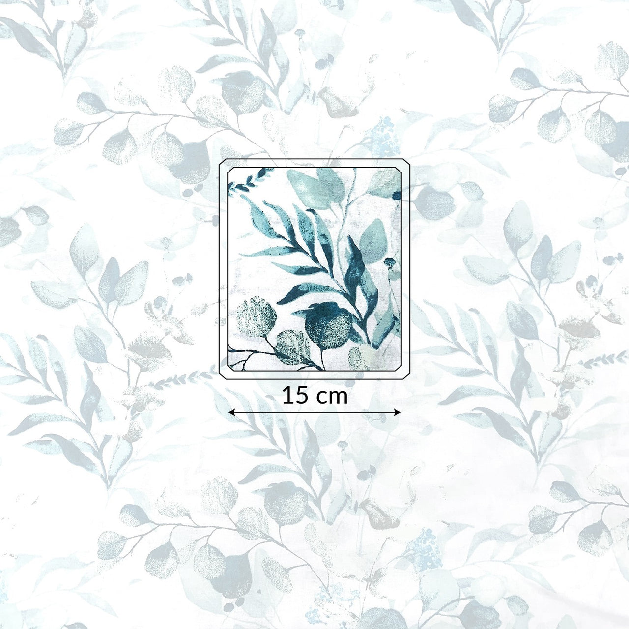 Cotton Fabric - Blue Eucalyptus