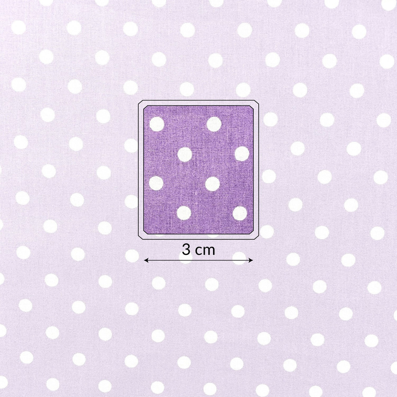 Cotton Fabric - Blueberry Dots