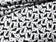 Cotton Fabric - Cats and Paws on White