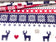 Cotton Fabric - Christmas Scandinavian Reindeer Grey