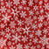 Cotton Fabric - Christmas Snowflakes Red