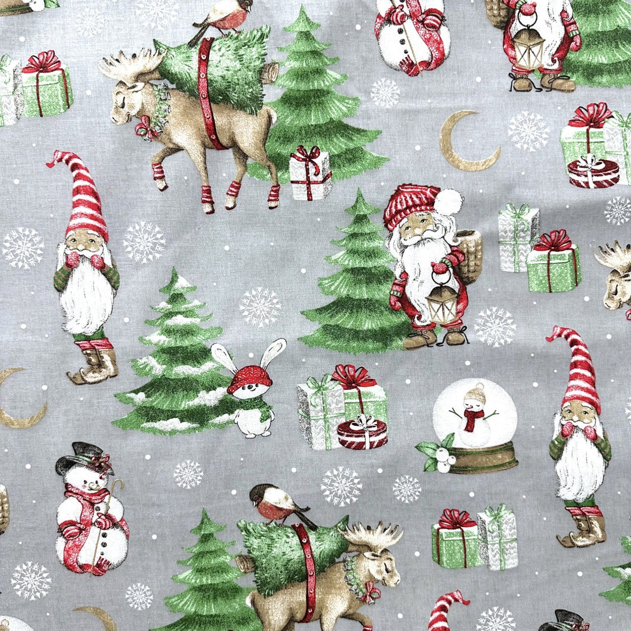 Cotton Fabric - Christmas preparations
