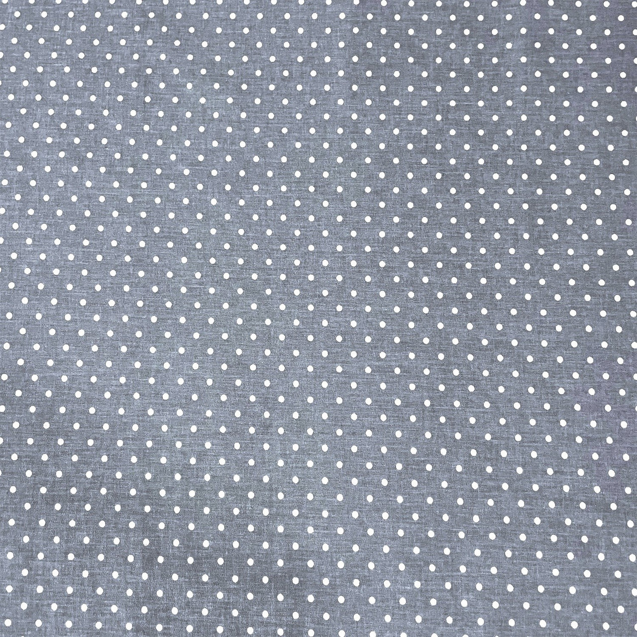 Cotton Fabric - Grey Dots 7 mm
