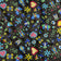 Cotton Fabric - Kashubia Folklore Black