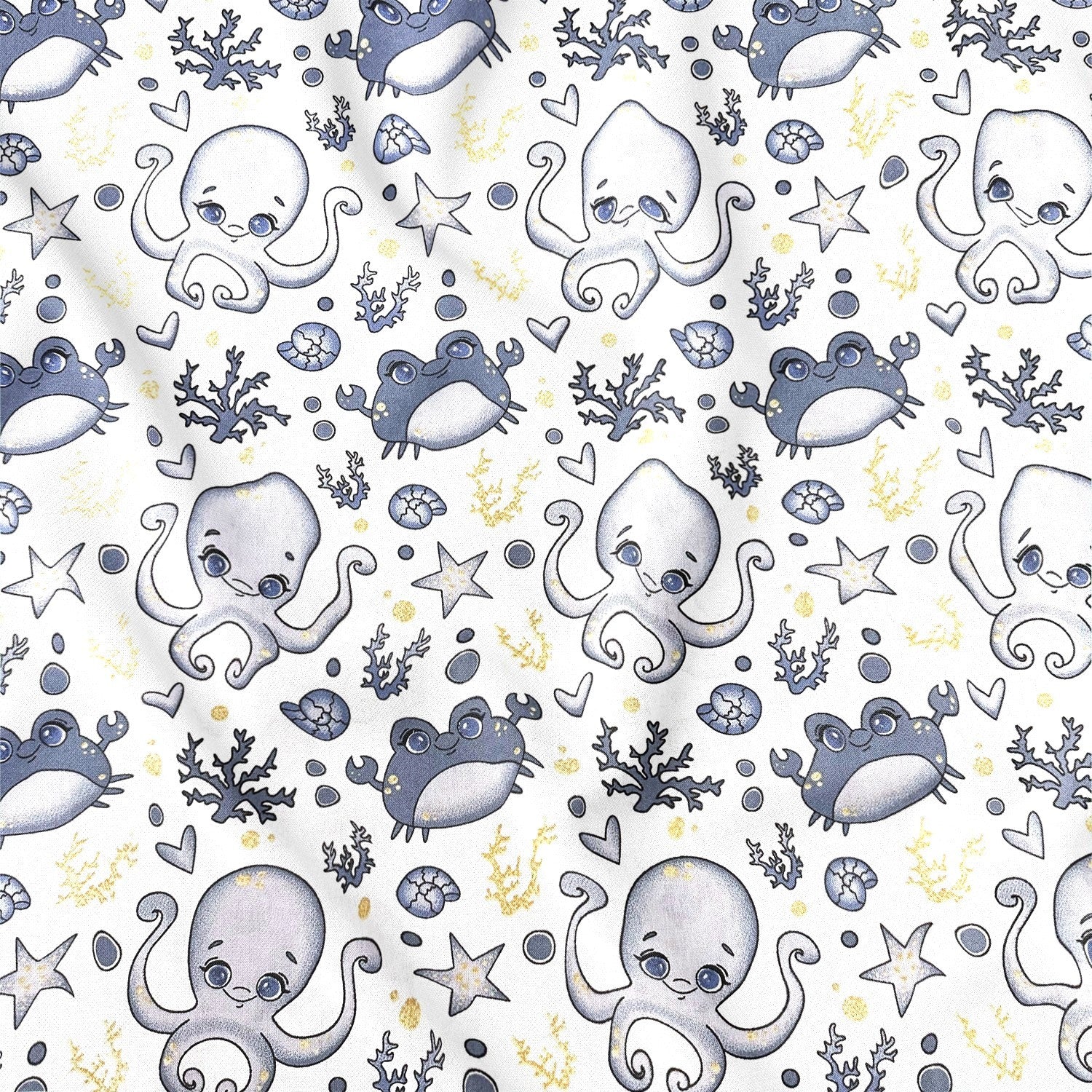 Cotton Fabric - Octopus