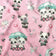 Cotton Fabric - Pastel Pandas, Pink