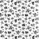 Cotton Fabric - Pirate Skulls on White
