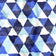Cotton Fabric - Pyramids and Triangles Navy Blue