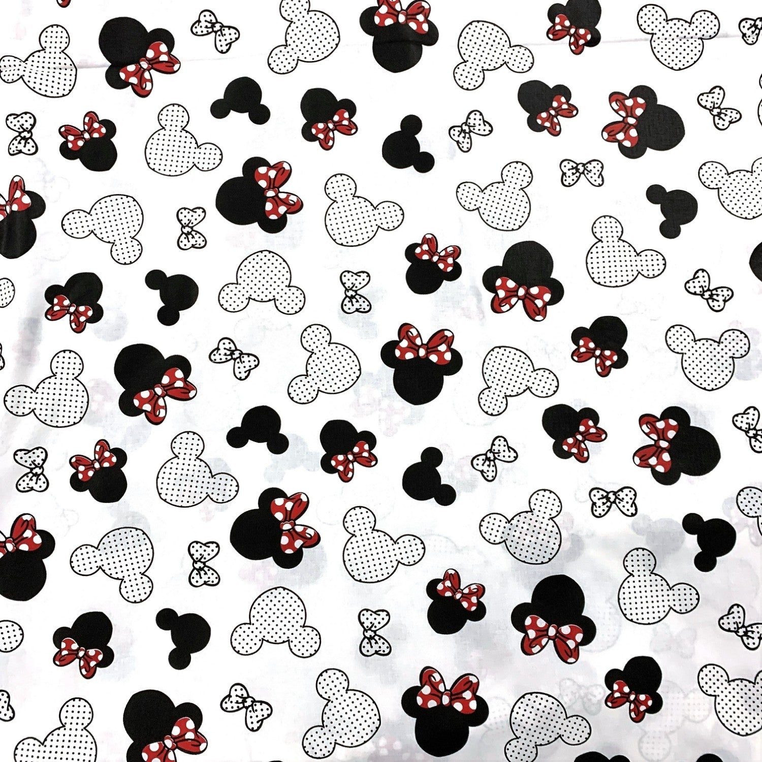 Cotton Fabric - Red Mickey Mouse with Dots – PINaPIN