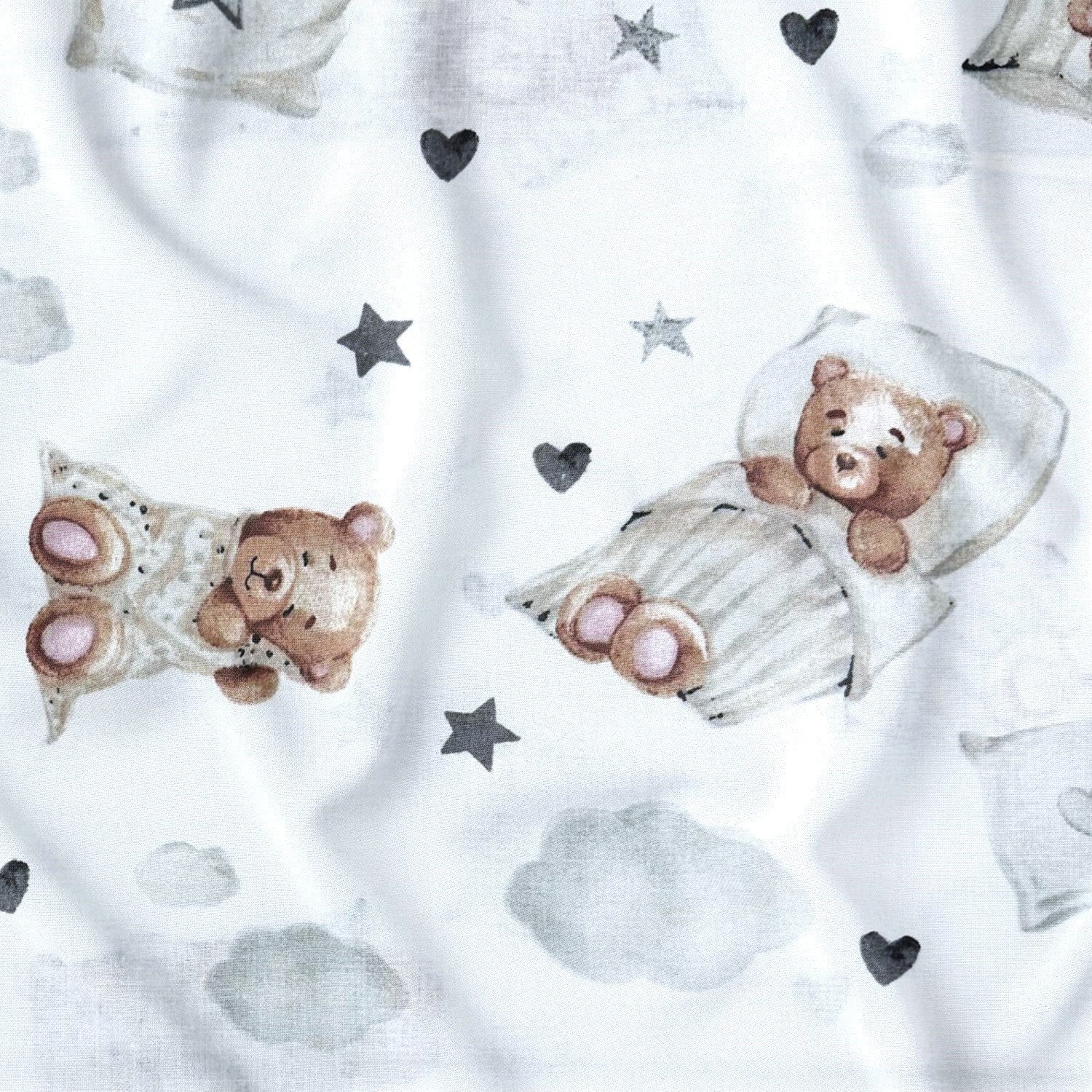 Cotton Fabric - Sleepy Bear