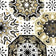 Cotton Fabric - Spanish Pattern, Gold