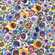 Cotton Fabric - Łowicz Folklore Pattern White