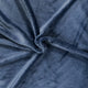 Short Pile Faux Fur - Grey-Blue