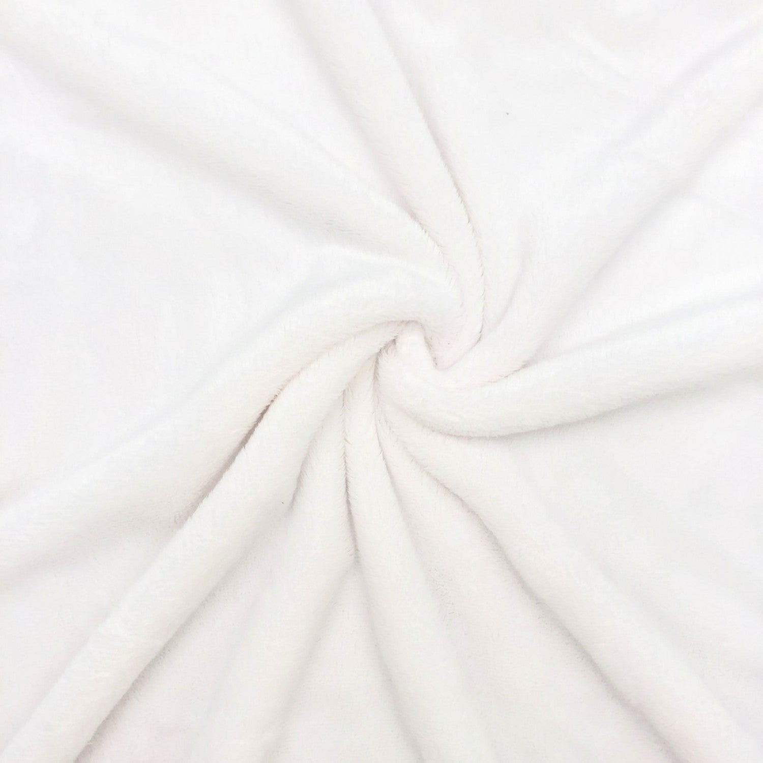 Knitted Fur Fabric - White