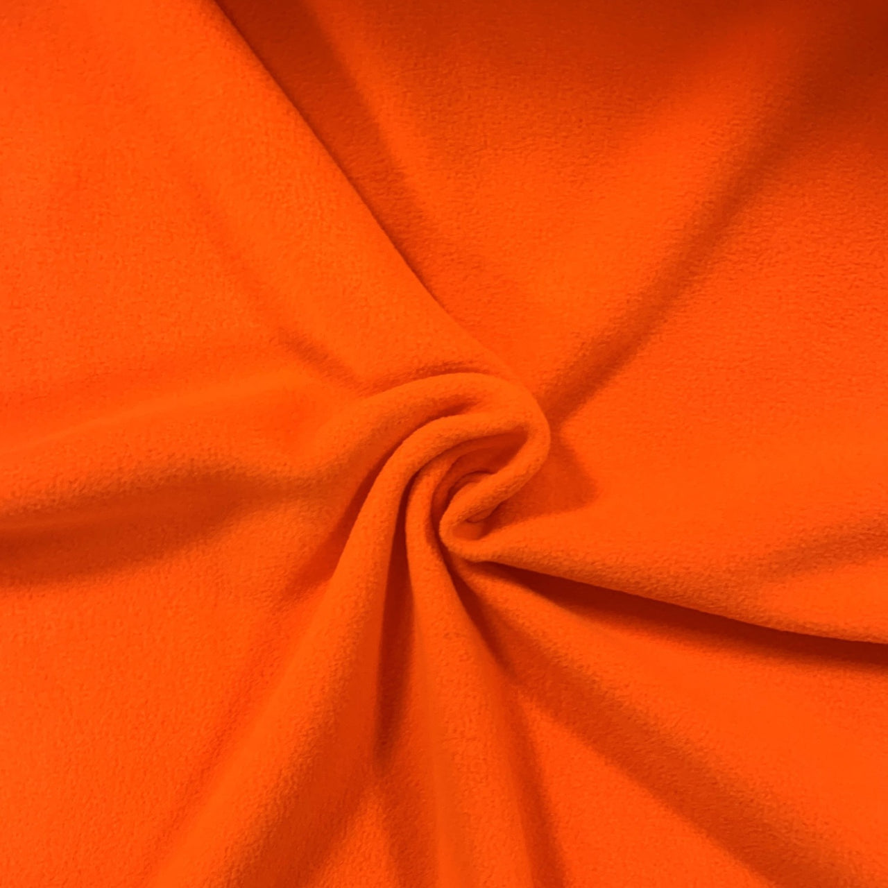 Knitted Polar Fleece Fabric - NEON Orange