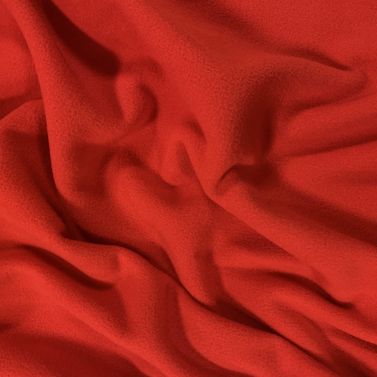 Knitted Polar Fleece Fabric - Red