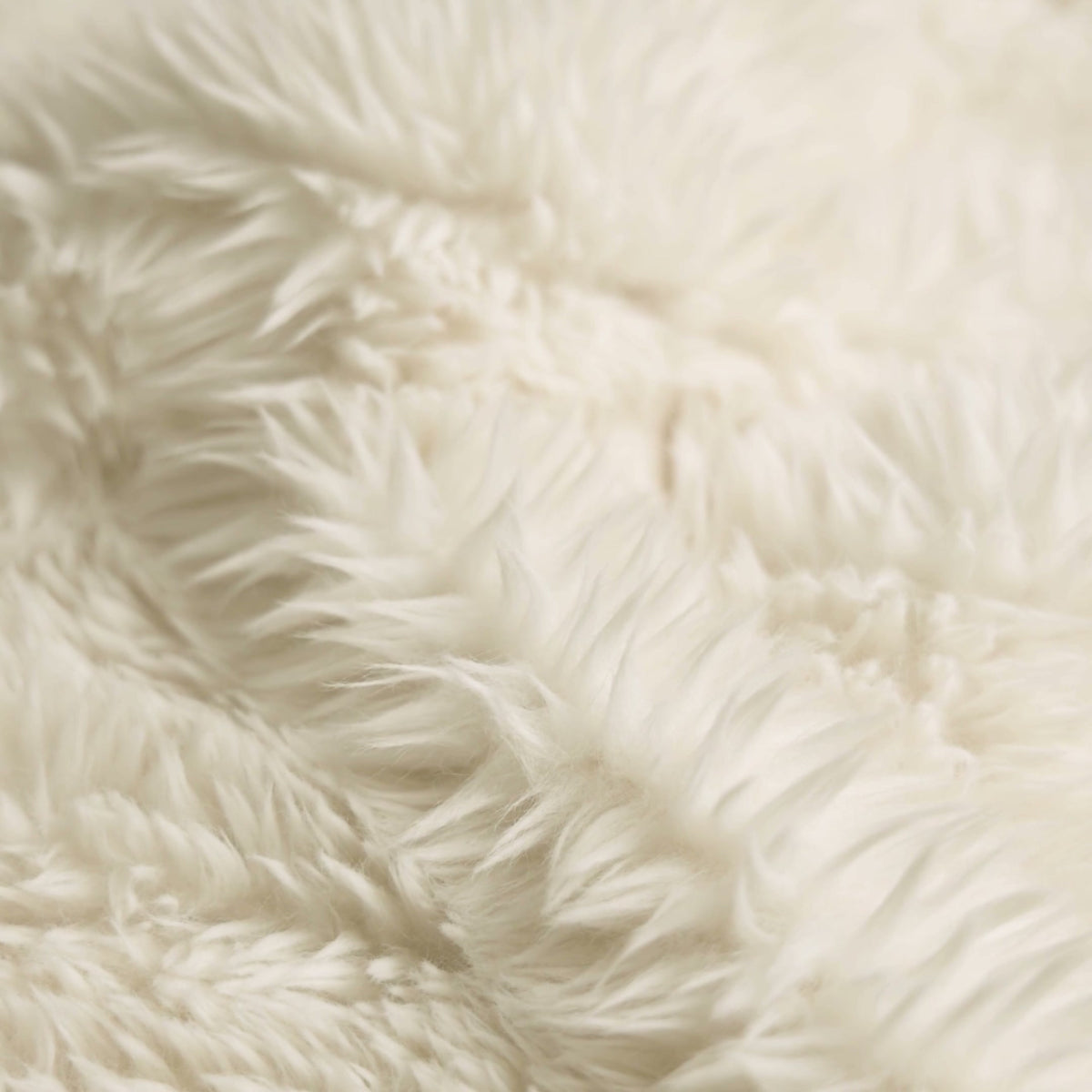 Upholstery Fabric MIKA Long Pile Faux Fur - Ecru