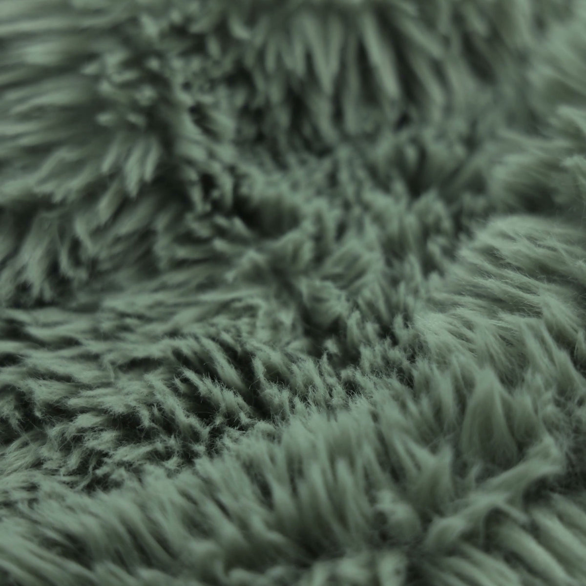 Upholstery Fabric MIKA Long Pile Faux Fur - Sage Green