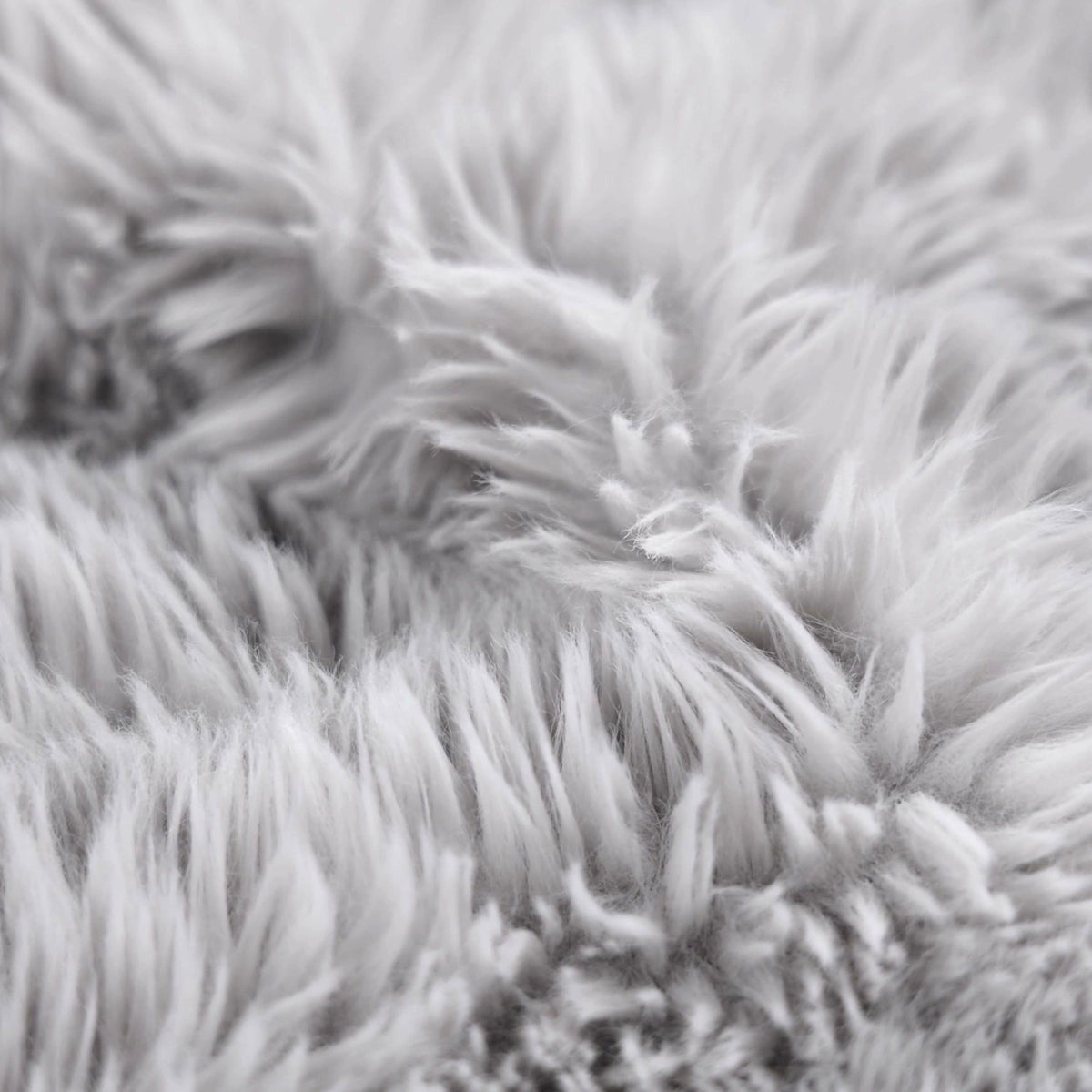 Upholstery Fabric MIKA Long Pile Faux Fur - Light Gray