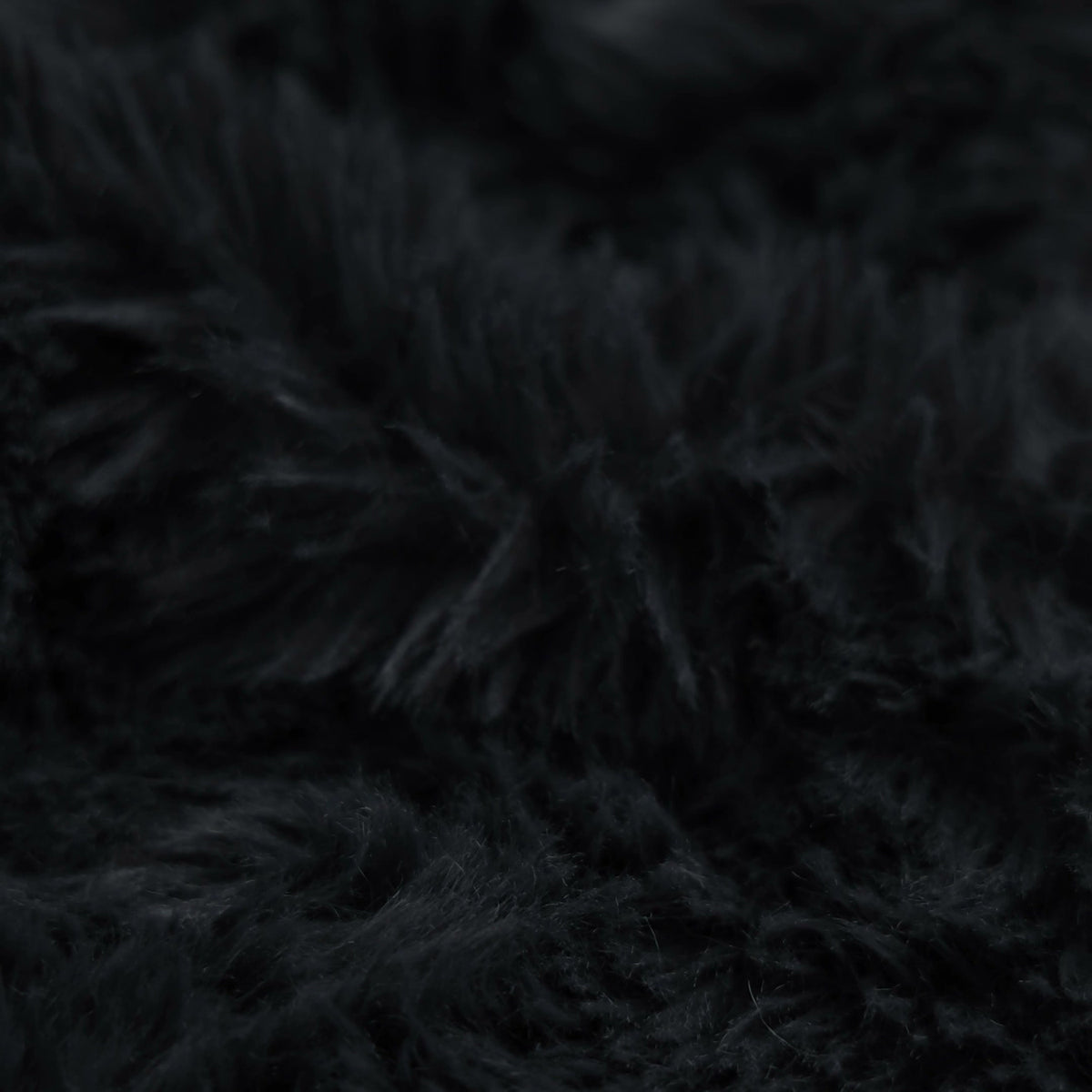 Upholstery Fabric MIKA Long Pile Faux Fur - Black