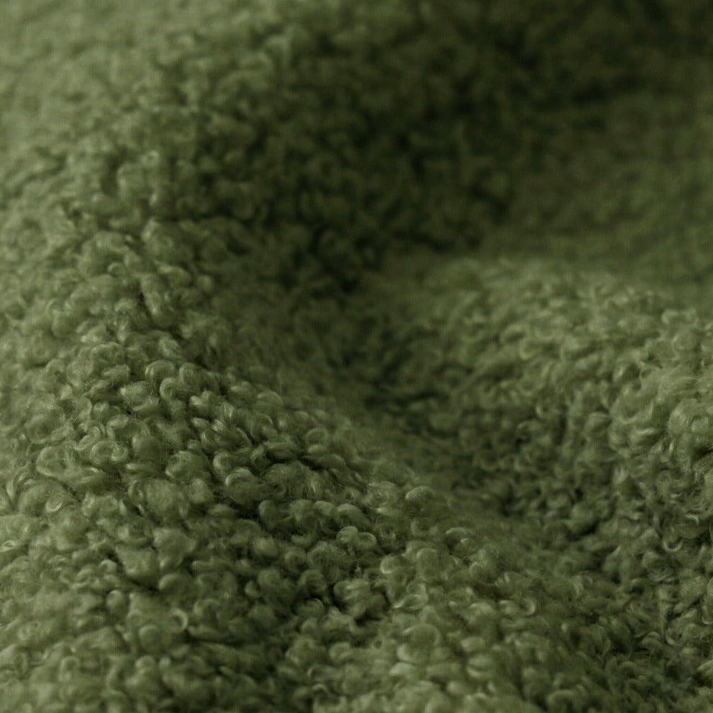 Upholstery Fabric TEDDY Soft BOUCLÉ - Olive Green