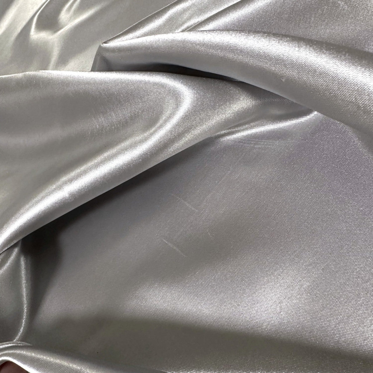 Satin Fabric - Silver