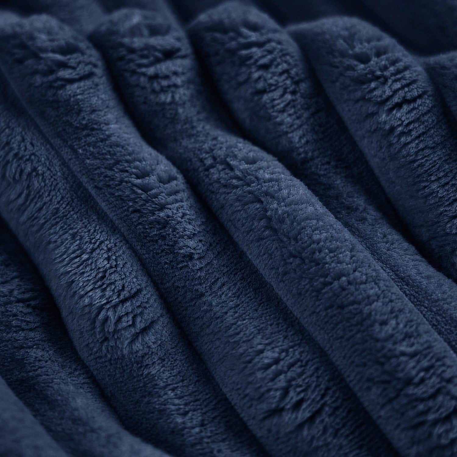 Upholstery Fabric TILIA Velour - Navy Blue