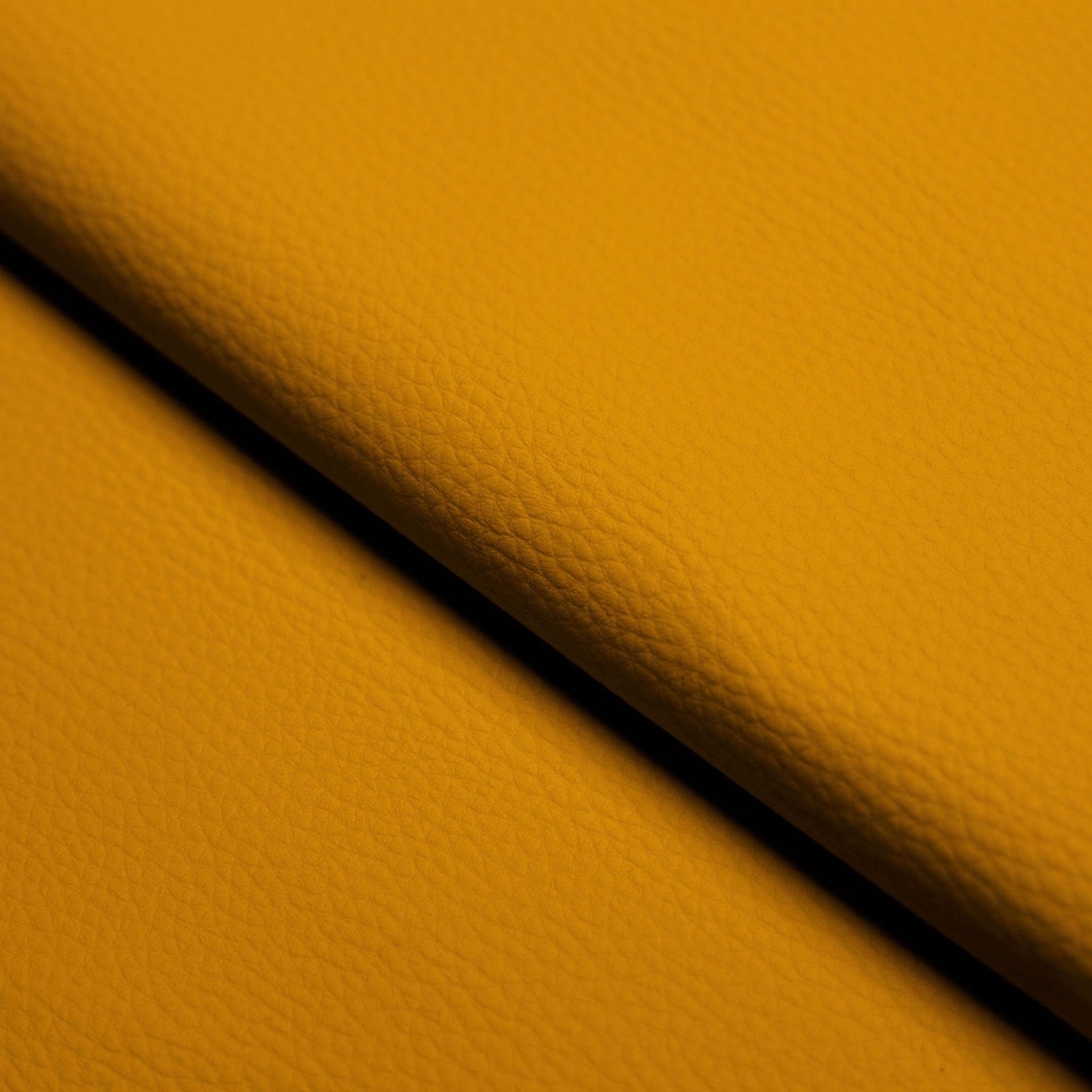 Upholstery Fabric PU Leather DOLARO - Mustard