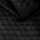 Upholstery Fabric Quilted Velour Hexagon - Black