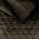 Upholstery Fabric Quilted Velour Hexagon - Espresso