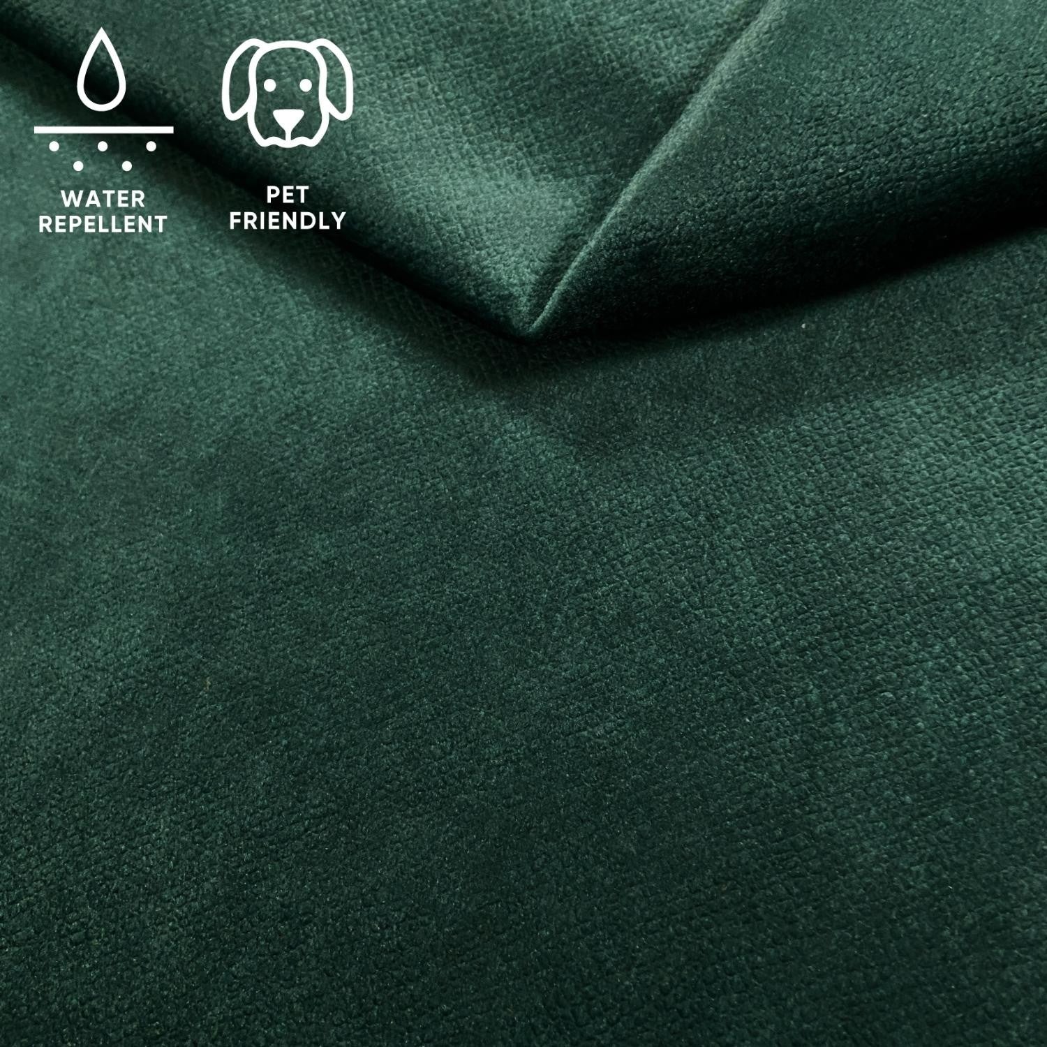 Upholstery Fabric TERRA Velour - Bottle Green