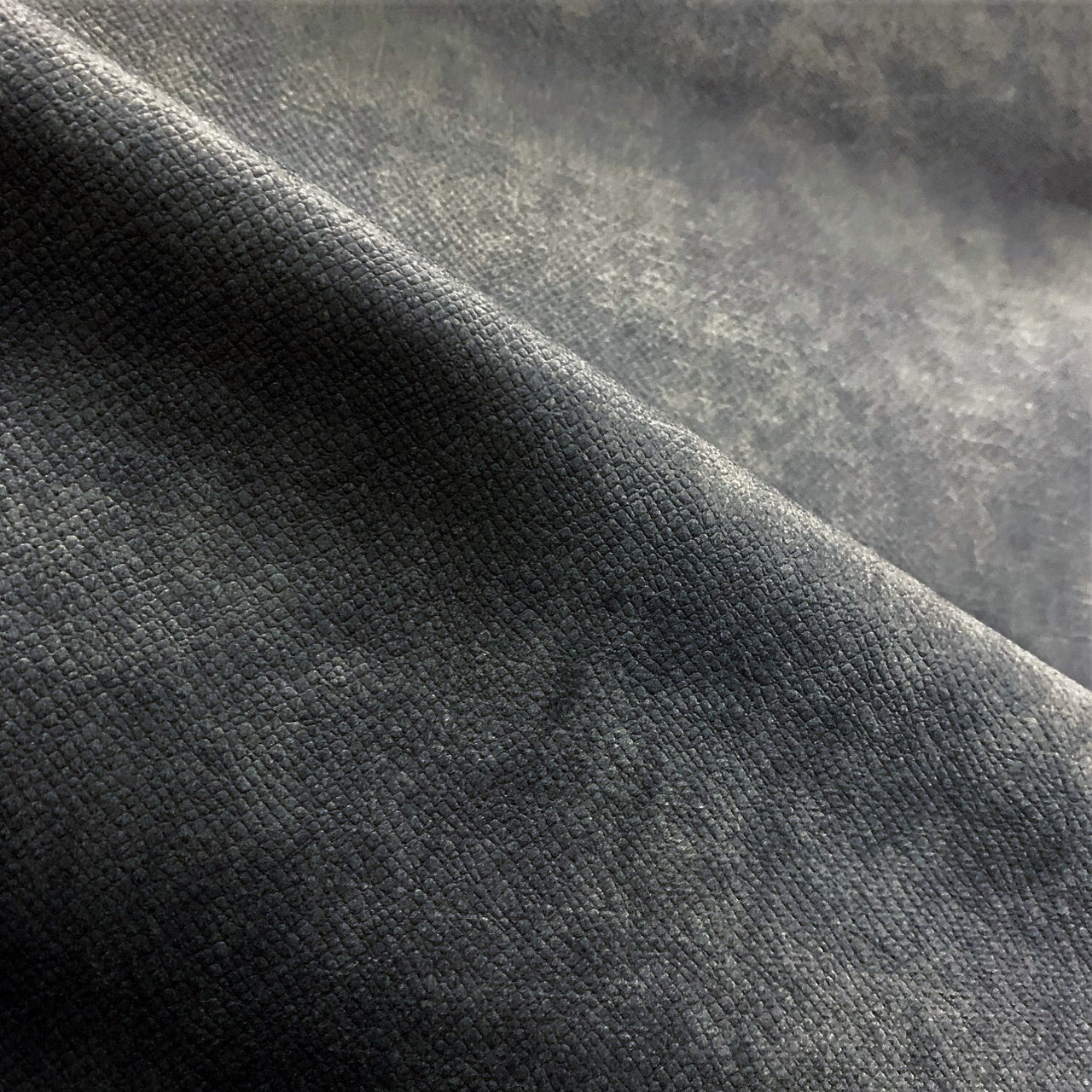 Upholstery Fabric TERRA Velour - Dark Grey
