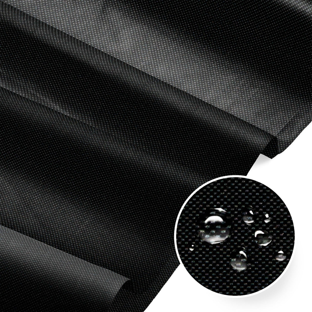Water Resistant Fabric Oxford - Black