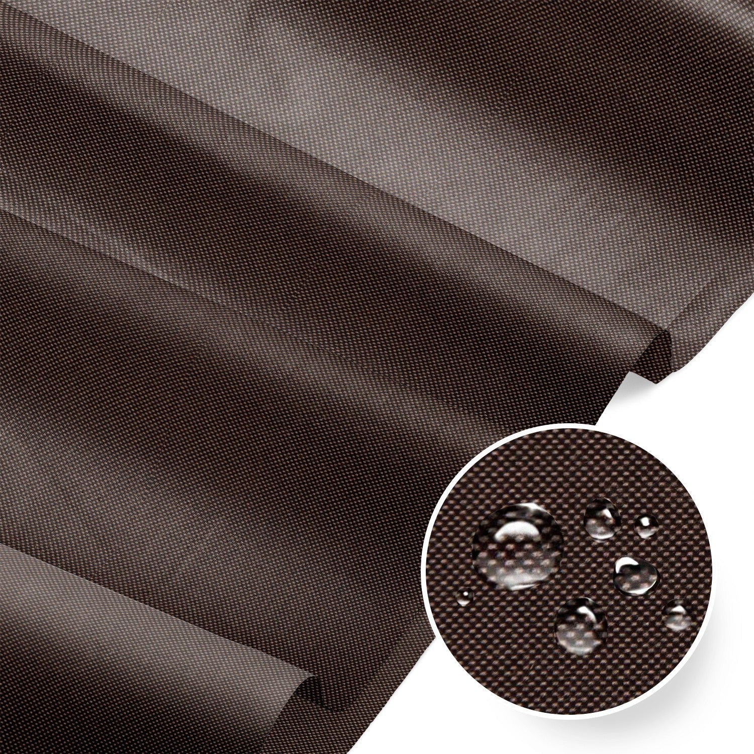 Water Resistant Fabric Oxford - Dark Brown