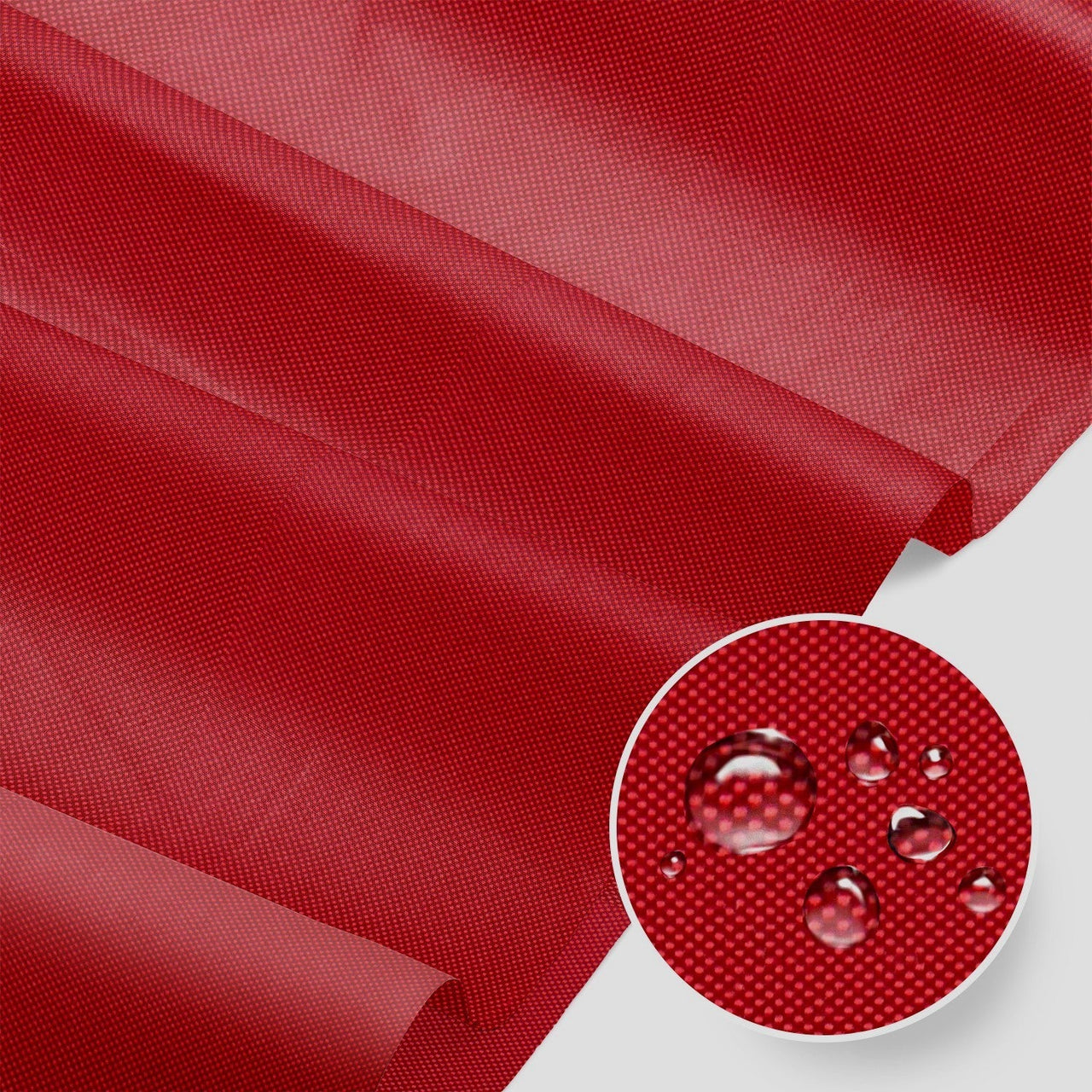 Water Resistant Fabric Oxford - Dark Red
