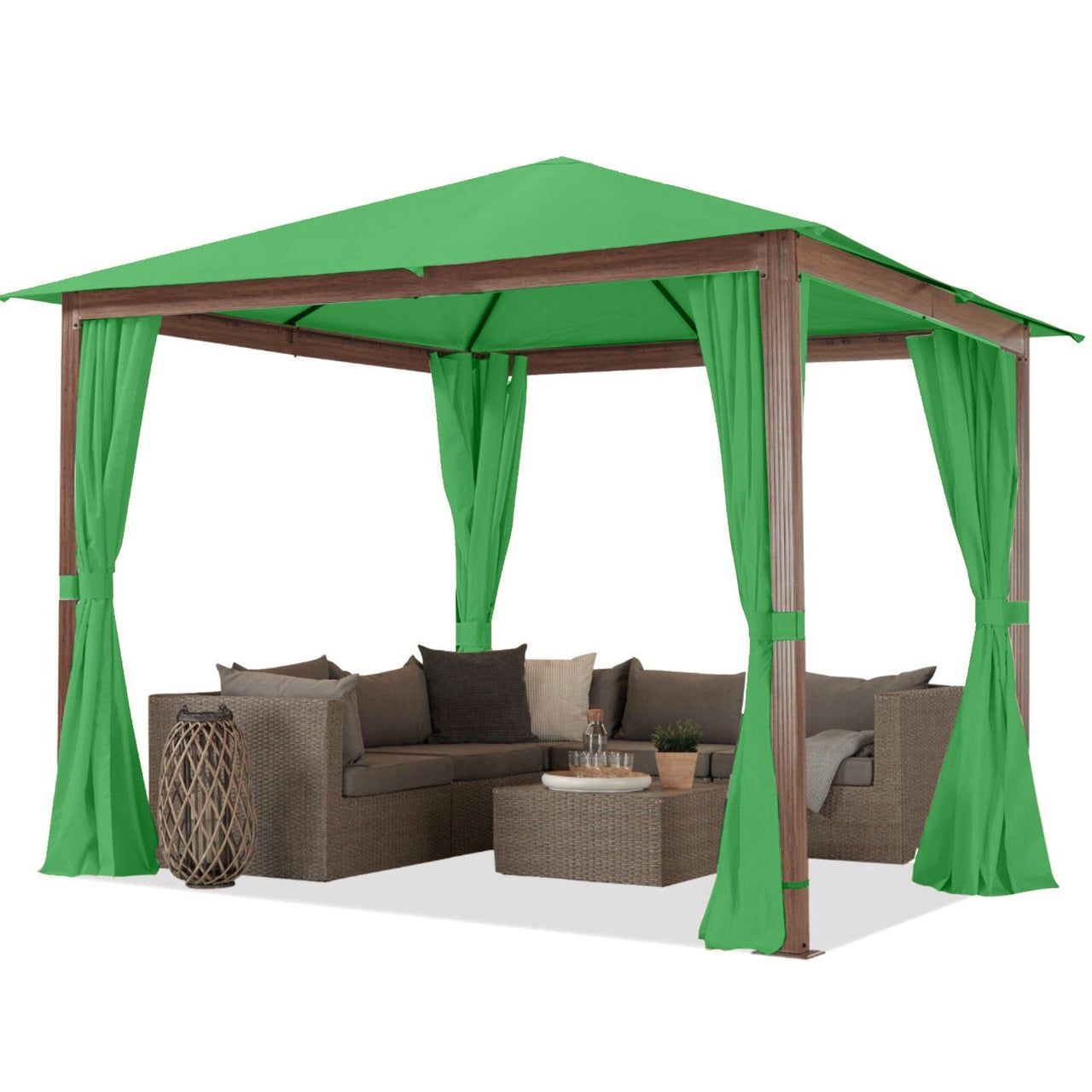 Water Resistant Fabric Oxford - Grass Green