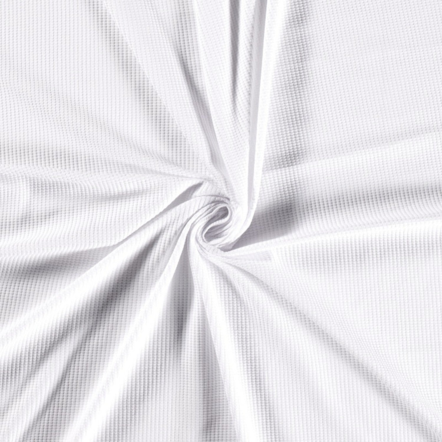 Cotton Waffle Fabric - White